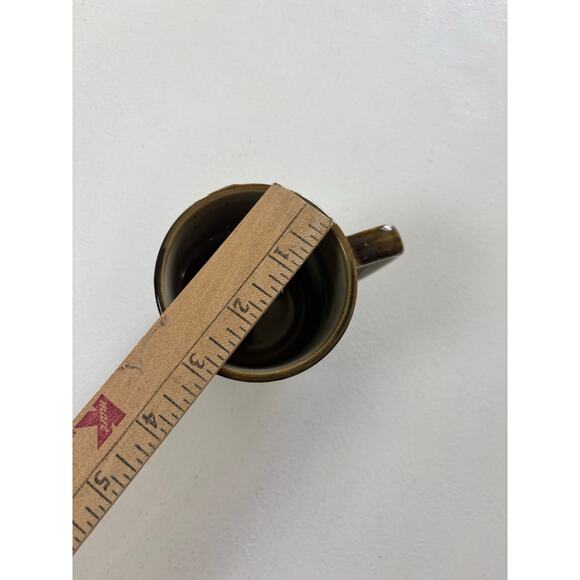 Handmade studio pottery stoneware rustic mugs blue geometric speckle glaze - Picture 11 of 12